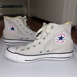 Light Gray High Top Converse